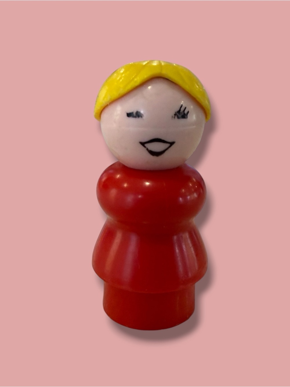 3 for $15 - Vintage Fisher Price Little People Blonde Woman in Red